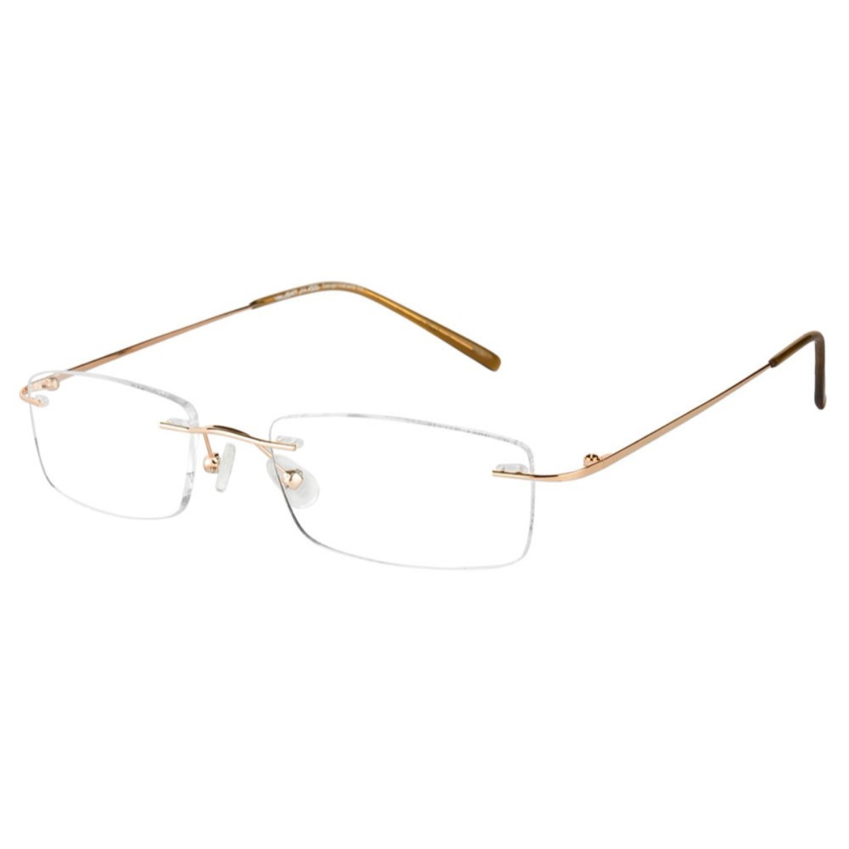 Gold Rimless Computer Glasses with Anti Glare Coating Buy Computer