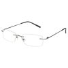 Gunmetal Rimless Computer Glasses with Anti Glare Coating