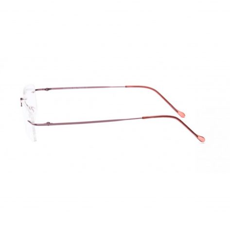 Pink Rimless Computer Glasses with Anti Glare Coating