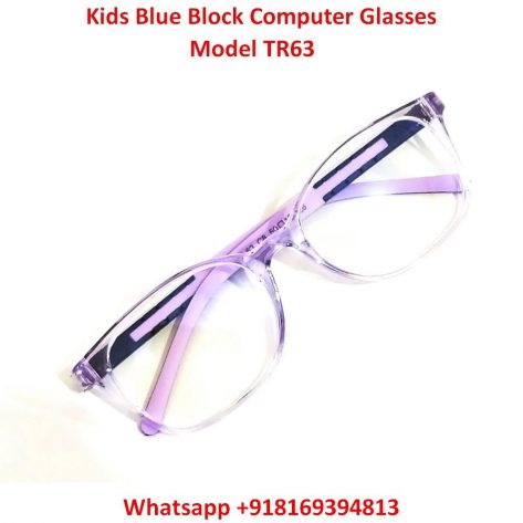 Trendy Fashion Blue Light Blocking Computer Glasses For Kids TR63C8