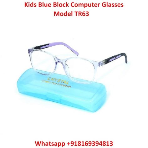 Trendy Fashion Blue Light Blocking Computer Glasses For Kids TR63C8