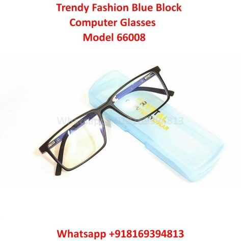 Trendy Fashion Blue Light Blocking Computer Glasses TR66008C3