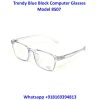 Transparent Blue Blue Light Blocking Computer Glasses M8507 C7